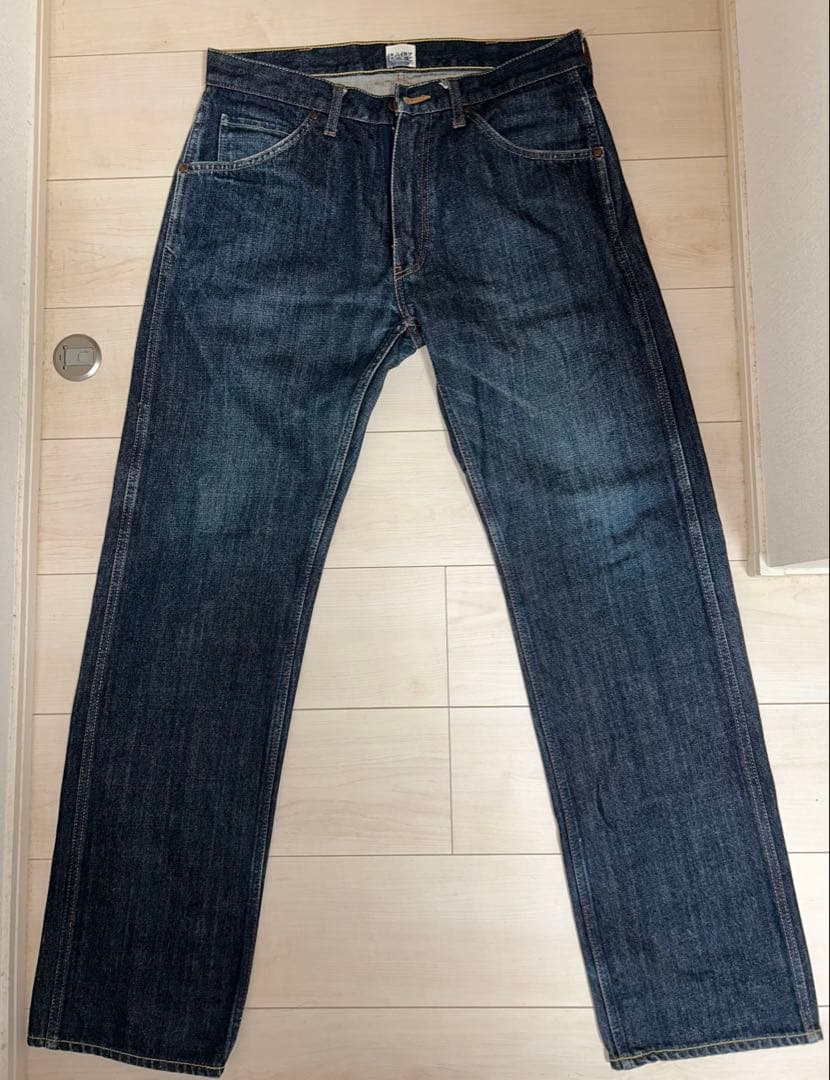 BAPE バックプリント ストレートデニム