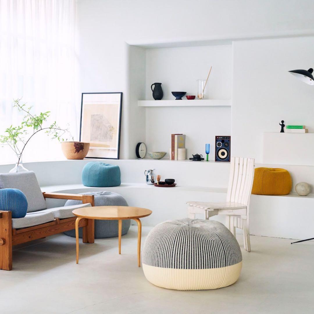 IDEE イデー プーフ PUUF グレー Ｗｈｉｔｅ　×　Ｂｌａｃｋ　Ｍｉｘ