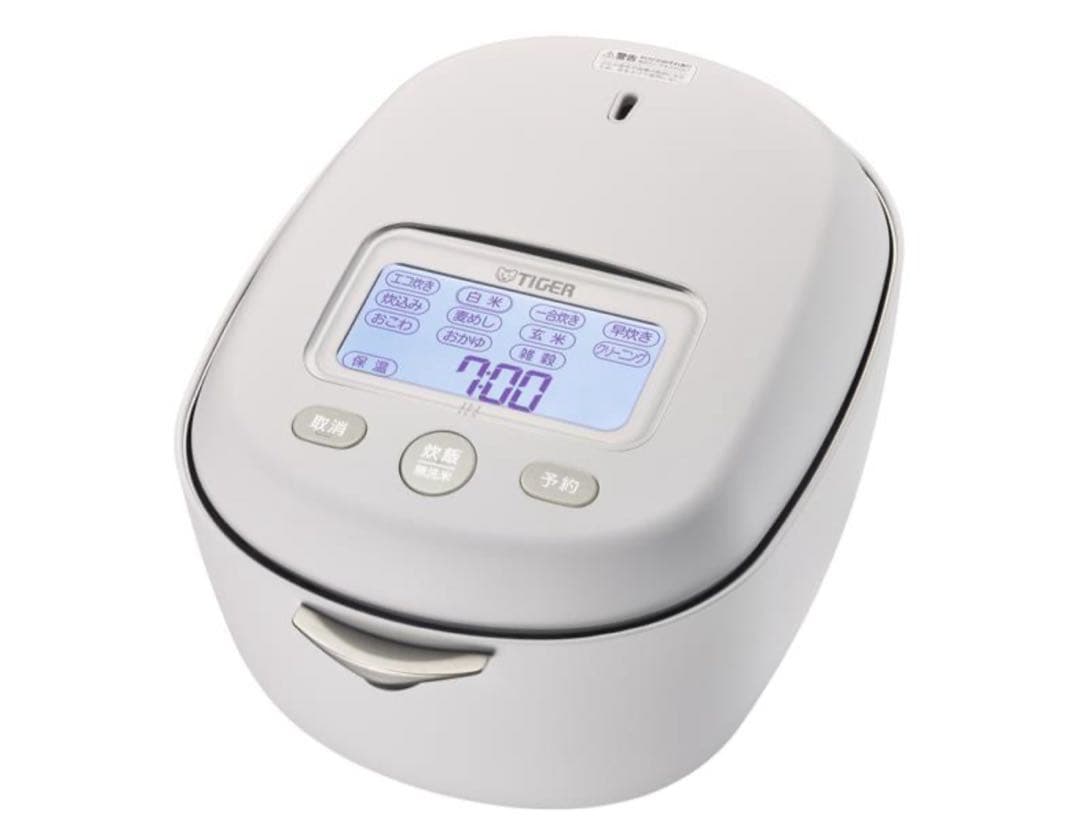 タイガー 土鍋圧力IHジャー炊飯器【ご泡火炊き/5.5合/JRX-S100WS