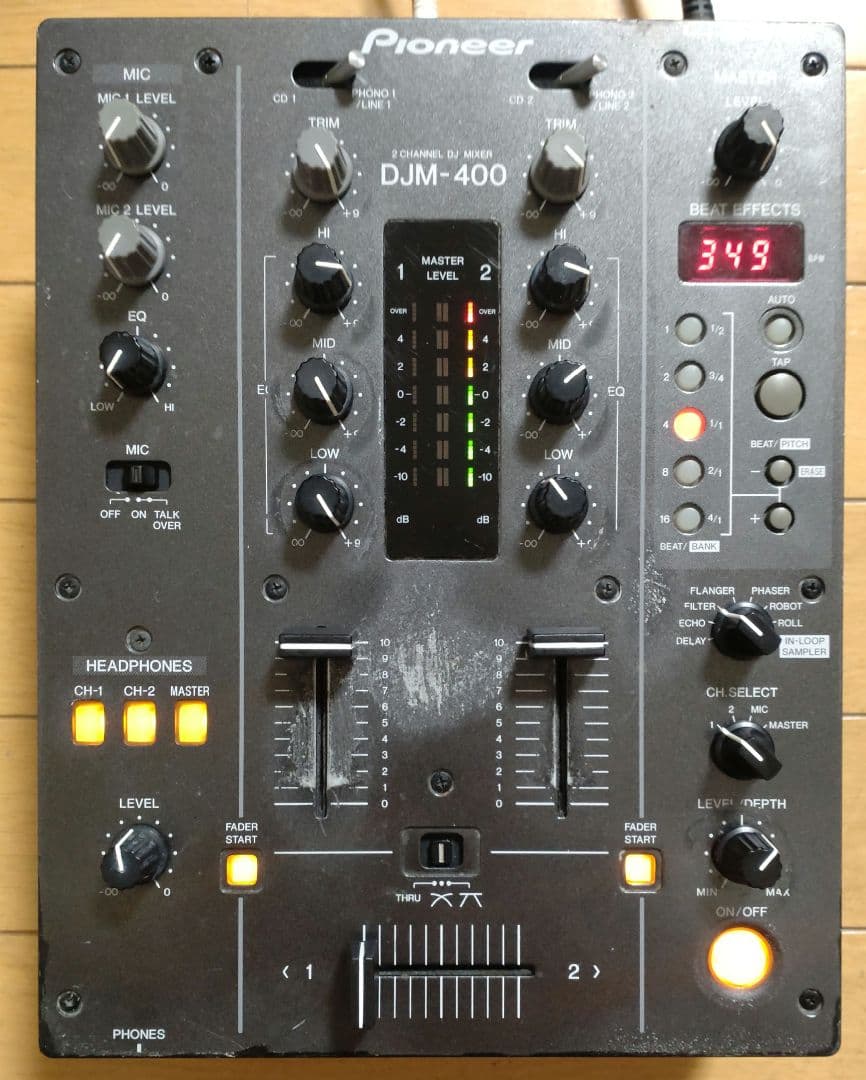 Pioneer　DJM-400　動作確認済み　クロスCHフェーダー 交換
