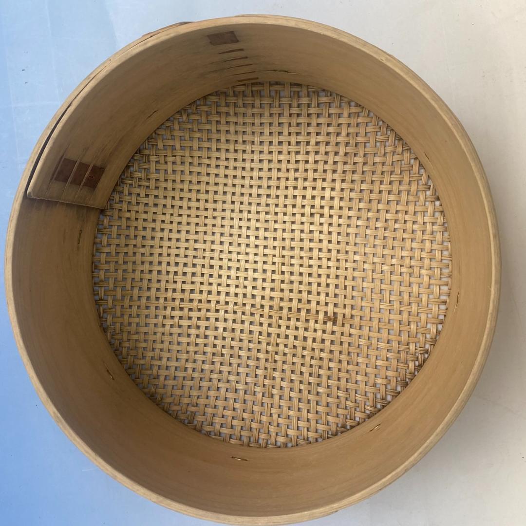 籐製きんとん とおし（8寸＝約24㎝）希少中古品