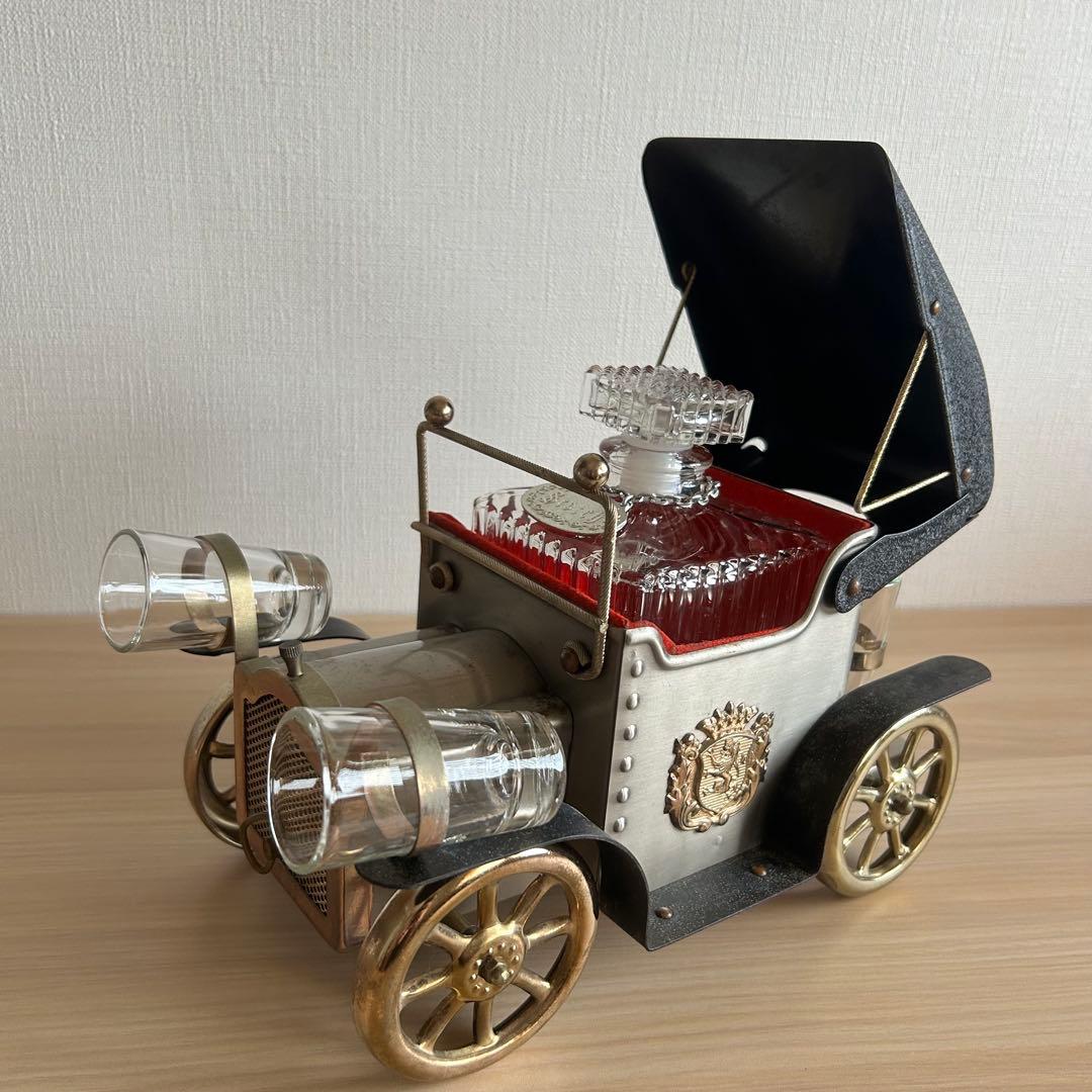 ヴィンテージ　クラシックカー　ウィスキー　デキャンタ　オルゴール　レア