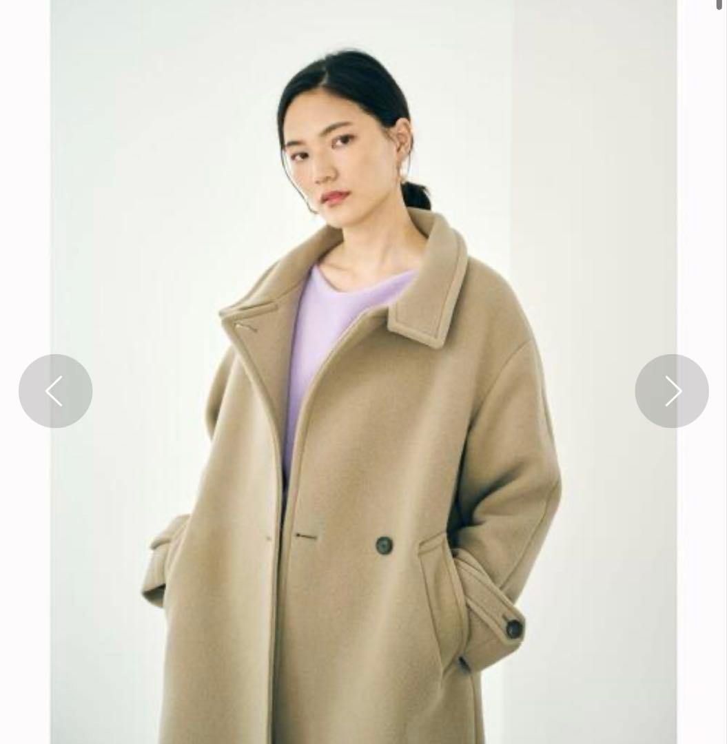 ソフトメルトンスタンドカラーコート