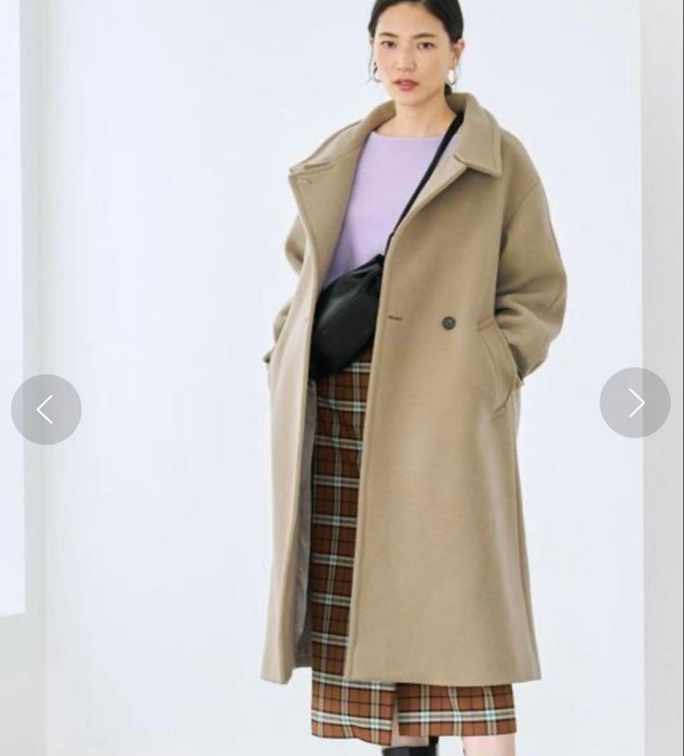 ソフトメルトンスタンドカラーコート