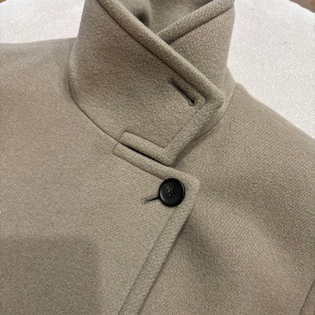 ソフトメルトンスタンドカラーコート