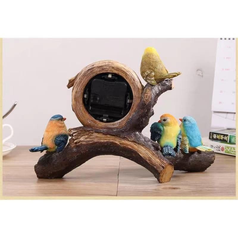 小鳥の置時計時計の置時計居間寝室ベッドの頭静音時計の置物