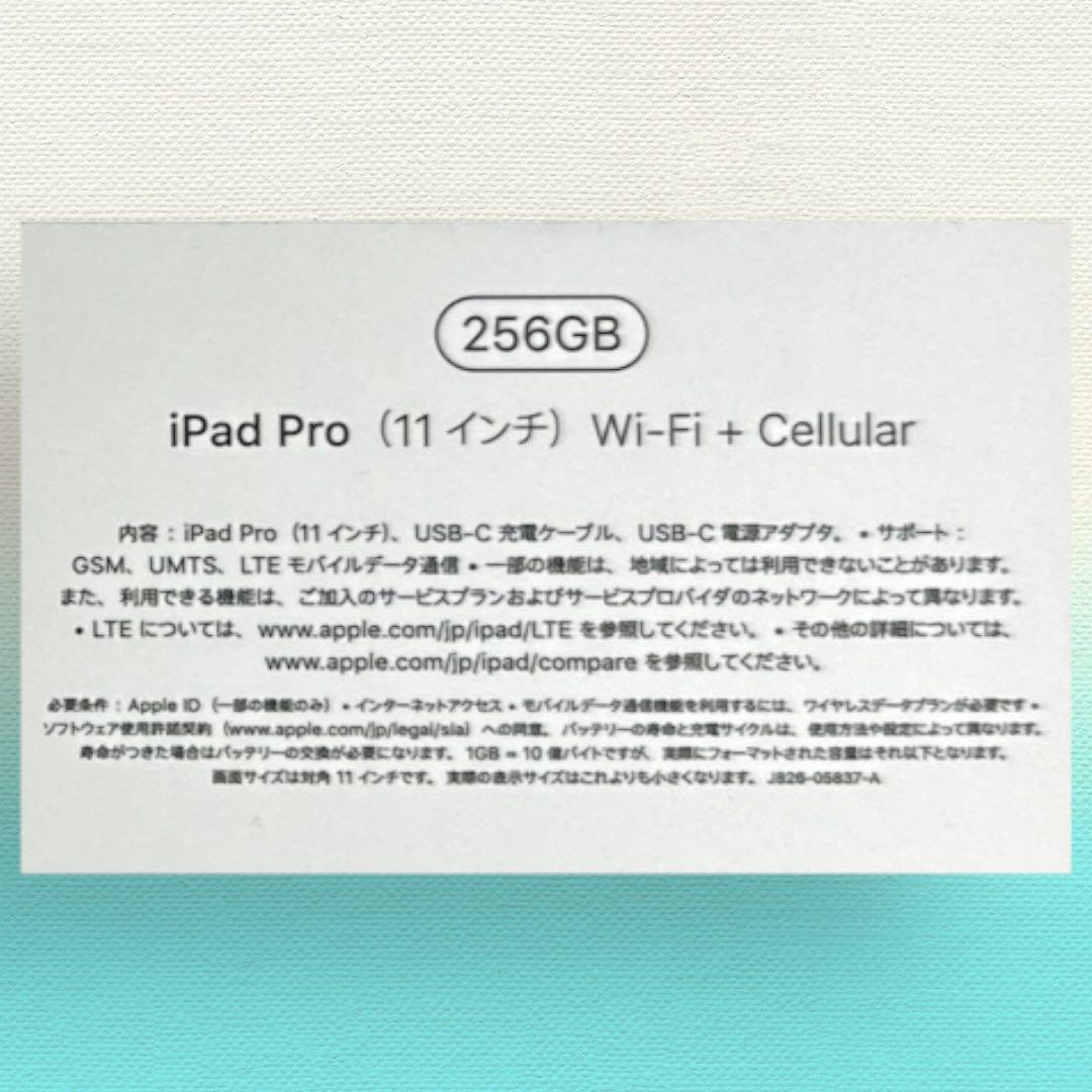 iPad Pro (11) Wi-Fi + Cellular SIMフリー