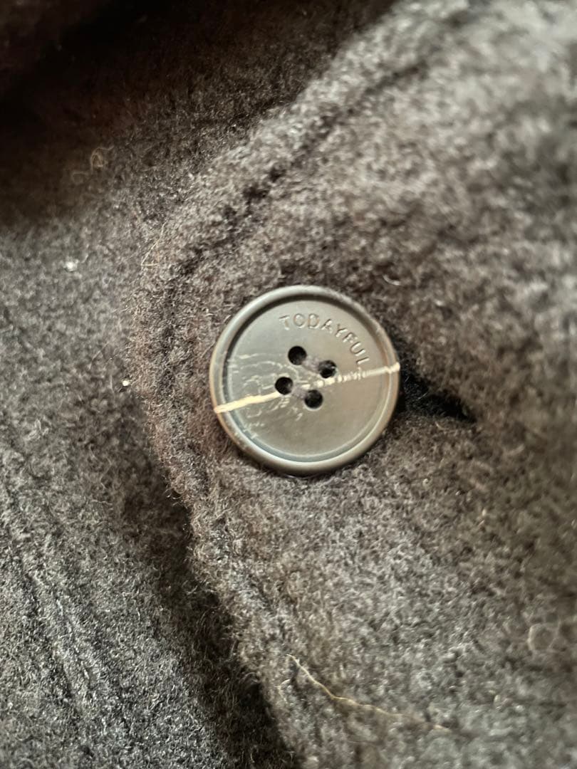 todayful Standcollar Boucle Jacket 黒38