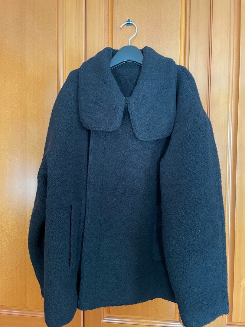 todayful Standcollar Boucle Jacket 黒38