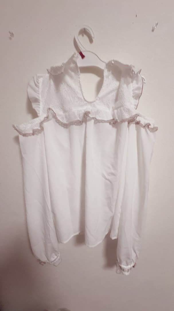 リズリサ LIZLISA BIGリボンオープンショルダーブラウス