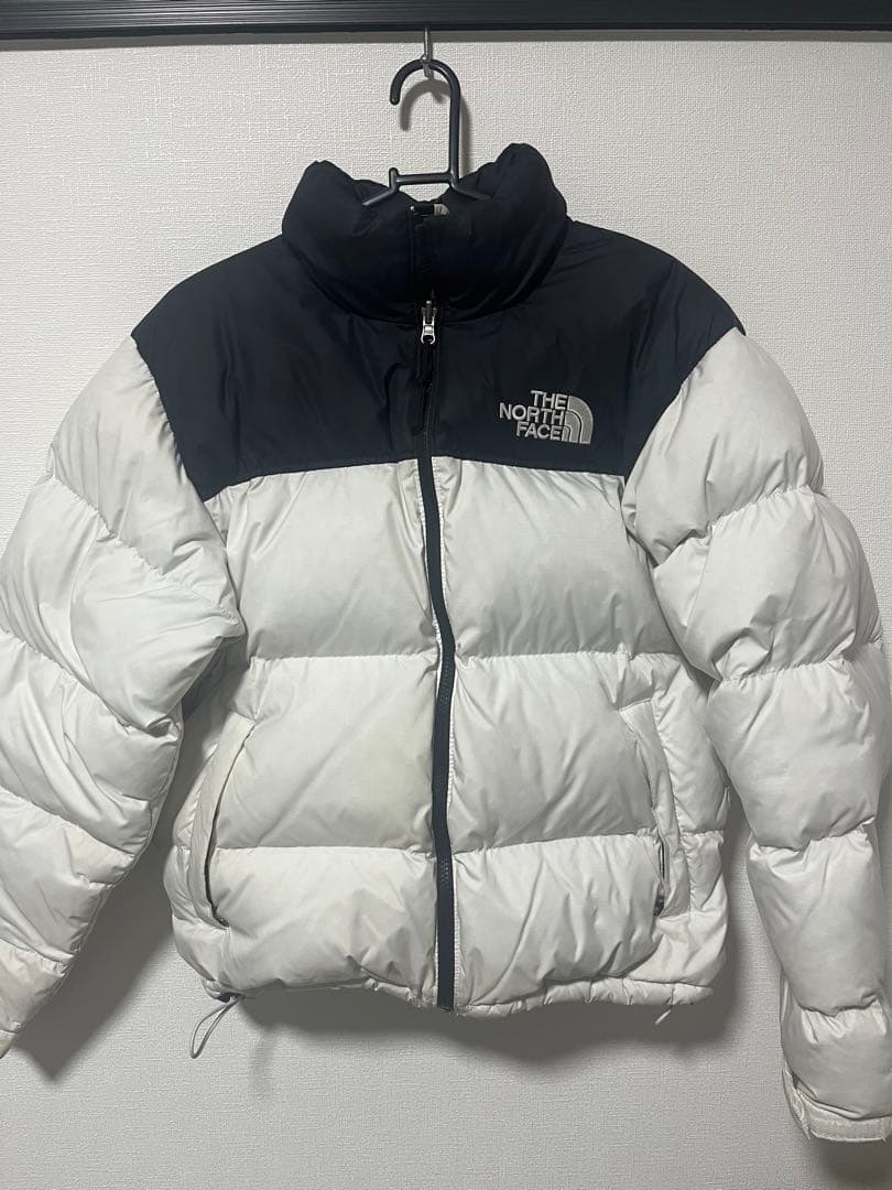 THE NORTH FACE ダウンジャケット ホワイト/ブラック
