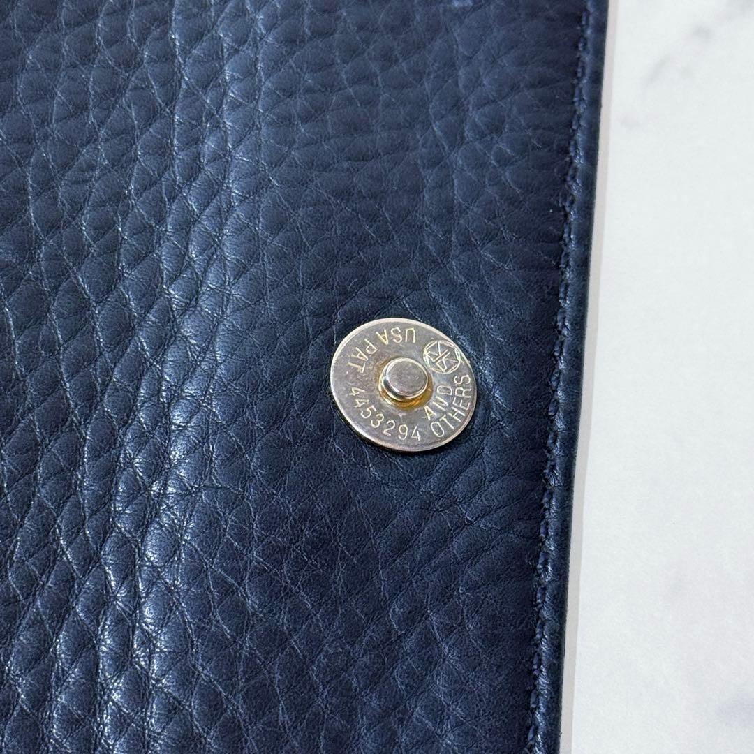 【良品】COACH コーチ ビンテージ ショルダーバッグ レザー ダークネイビー