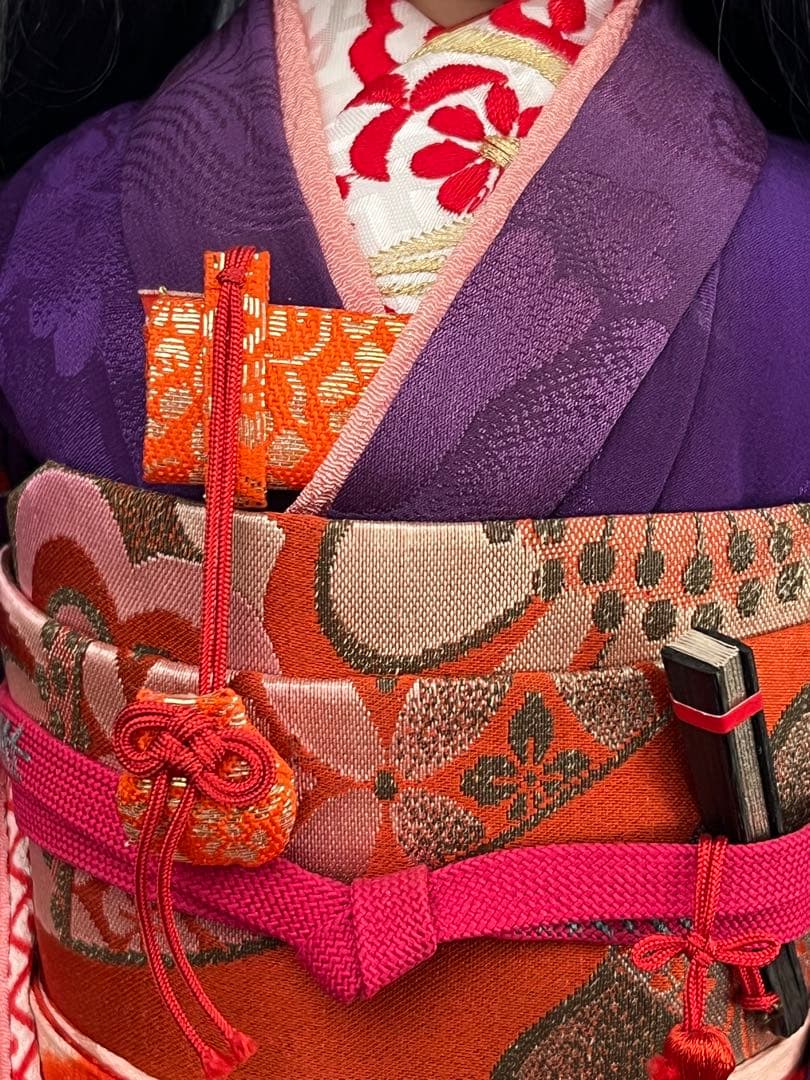 岩崎緋布氏の市松人形 約45cm