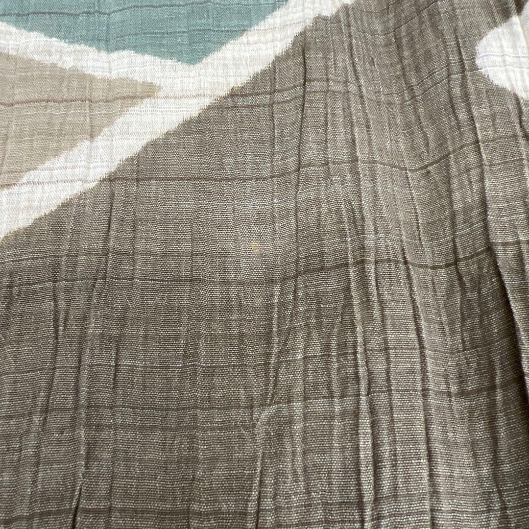 西川　近江ちぢみ　麻混　座布団カバー　5枚セット　日本製　55×59