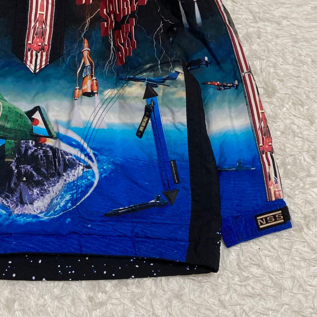 【希少】ニコルスポーツ スキーウェア コラボ 総柄 デザイン 中綿 ジャケット