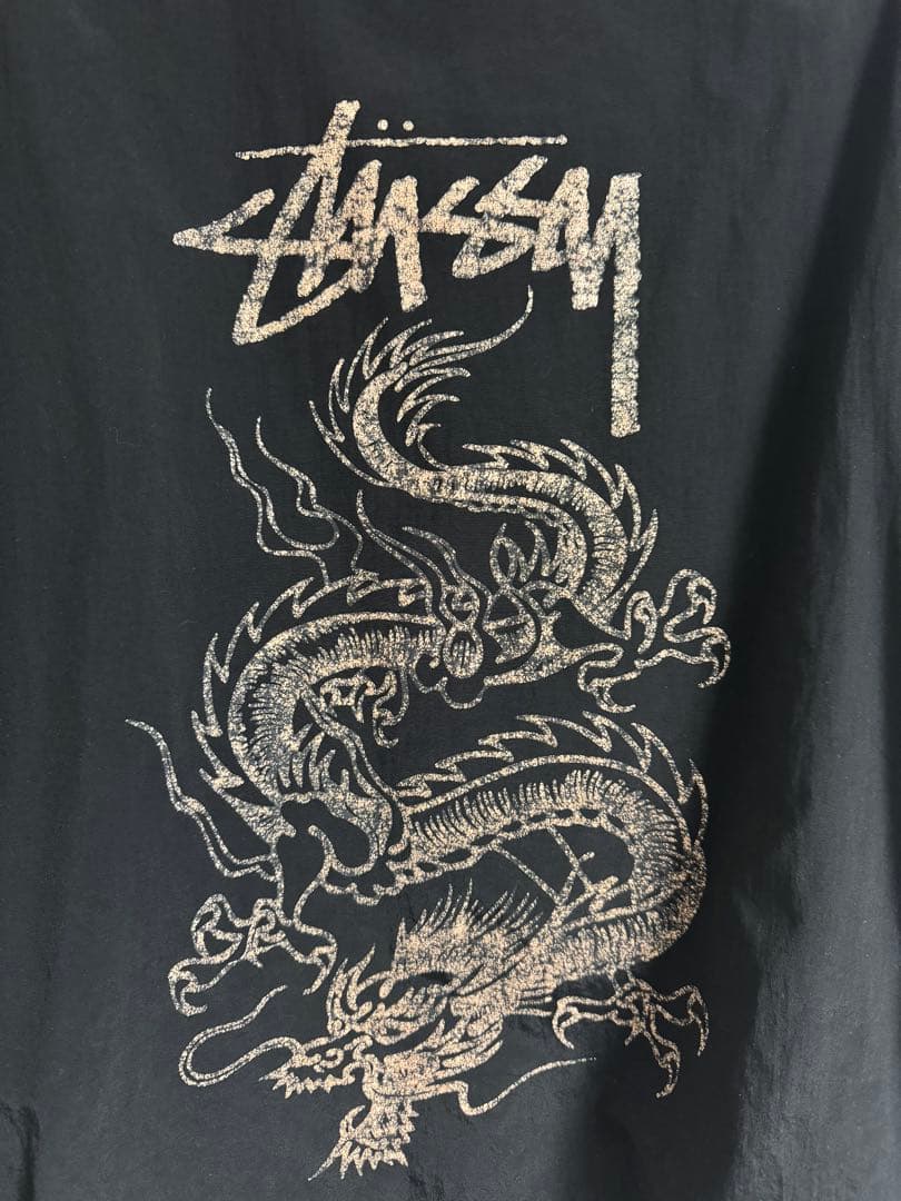 Old Stussy ドラゴンプリント ナイロンジャケット