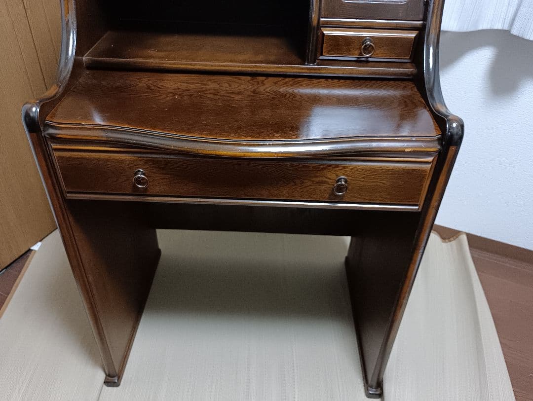 最終　ブライトン　デスクミラードレッサーアクセサリー収納　ライティングビューロー