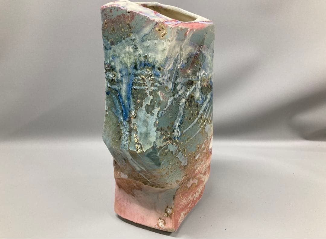 トニー・エヴァンス サイン入り 大型 楽焼 カリフォルニア セラミック