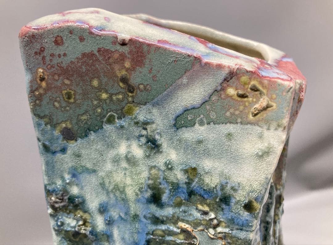 トニー・エヴァンス サイン入り 大型 楽焼 カリフォルニア セラミック