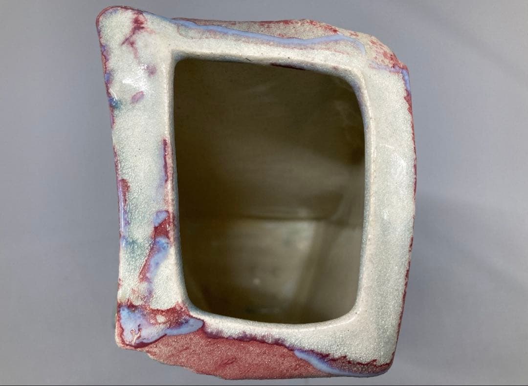 トニー・エヴァンス サイン入り 大型 楽焼 カリフォルニア セラミック