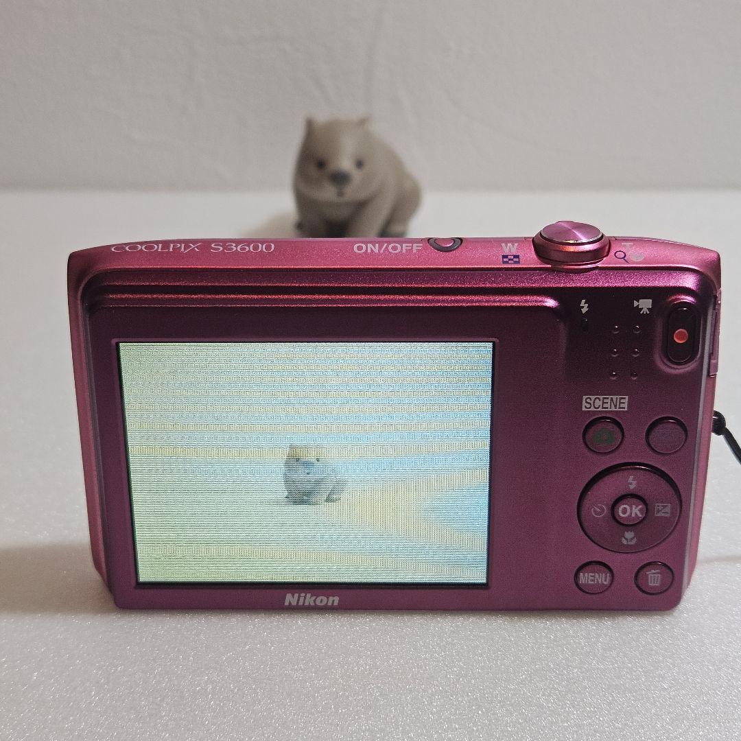 Nikon COOLPIX S3600 ピンク 動作確認済 8倍ズーム