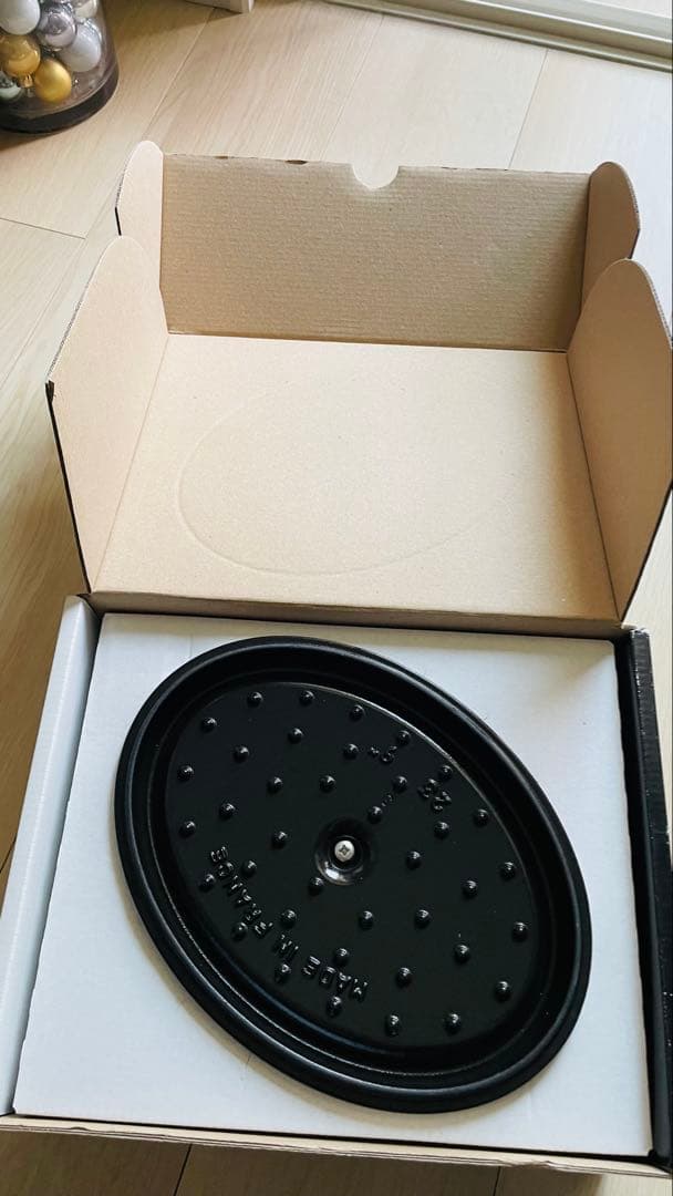 ストウブ　グレー　オーバル23cm