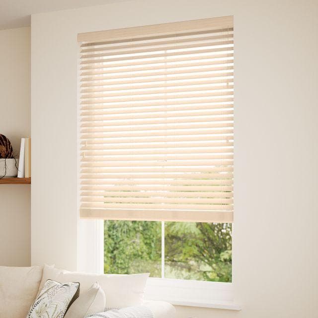 未使用　ウッドブラインド ライトグレージュ 166×94