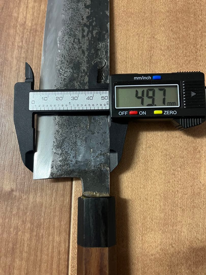 武田刃物　AS 新見　松水　牛刀　尺　300mm 包丁　青紙スーパー　備中　刃物