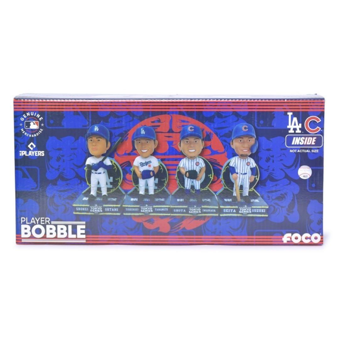 あ*お様 東京シリーズ　ボブルヘッド 大谷翔平　山本由伸　鈴木誠也　今永昇太　ド