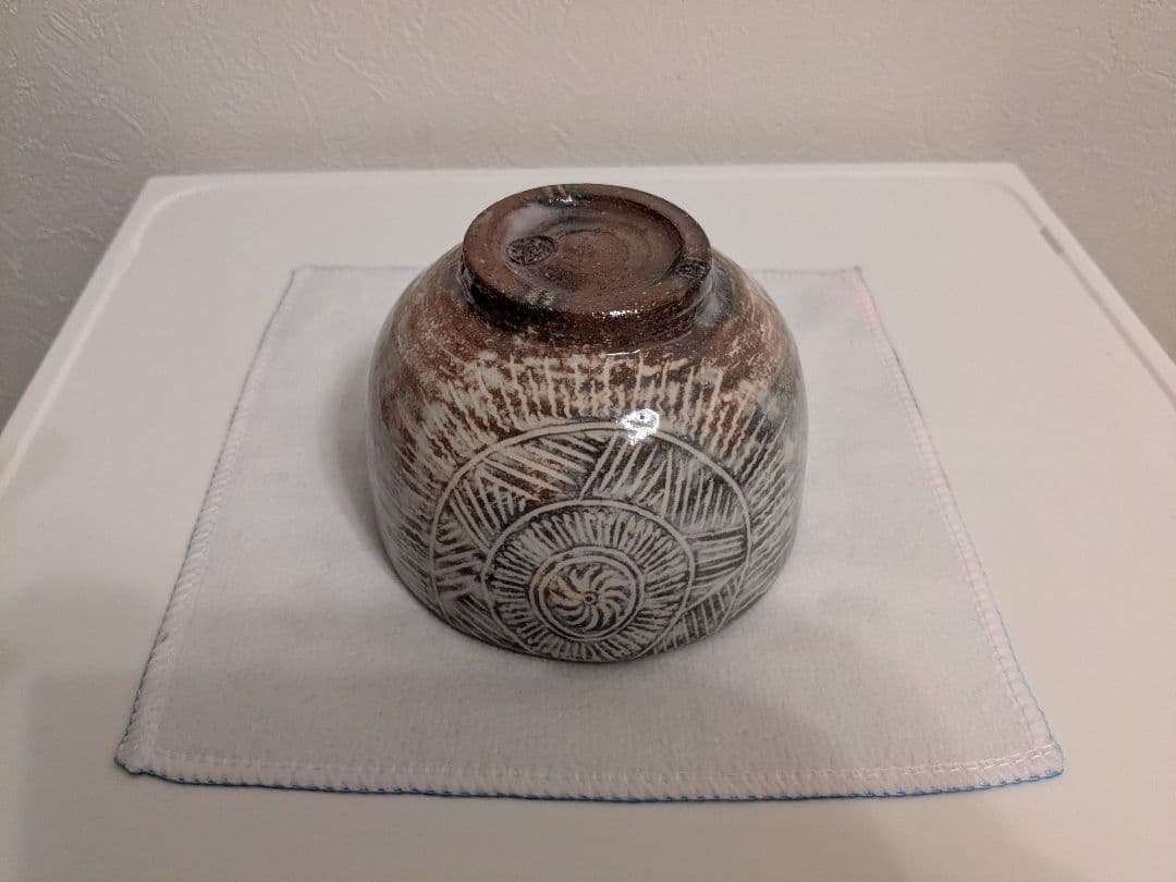 坂倉新兵衛　萩茶碗　共箱　口径11-12cm