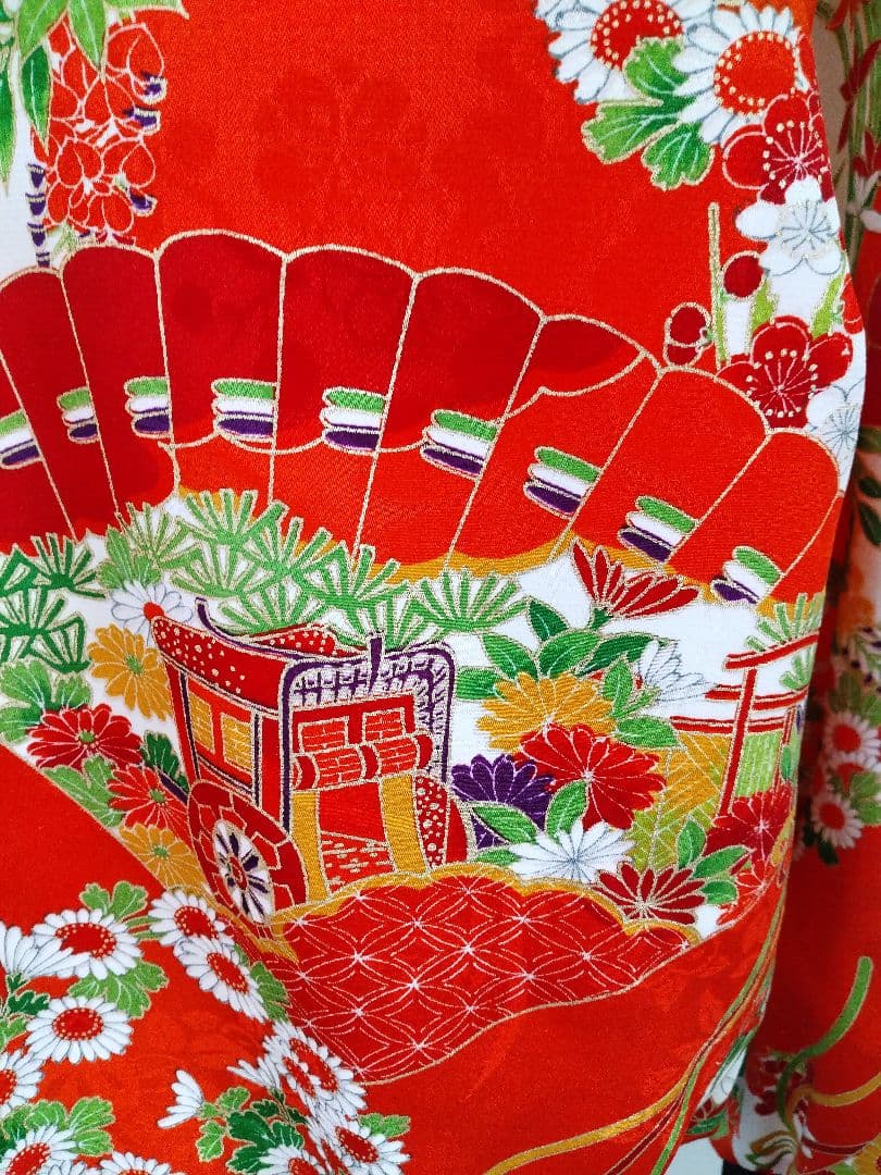 着物リメイク ブルゾン、スカジャン