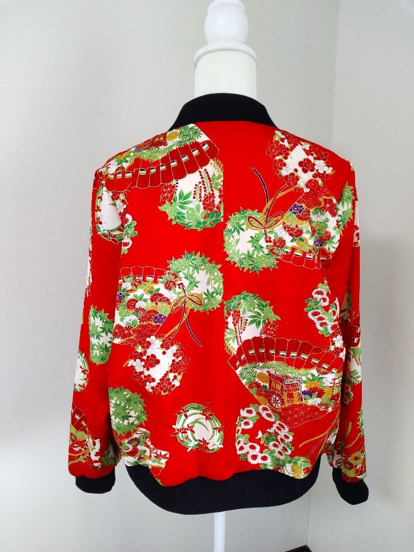 着物リメイク ブルゾン、スカジャン