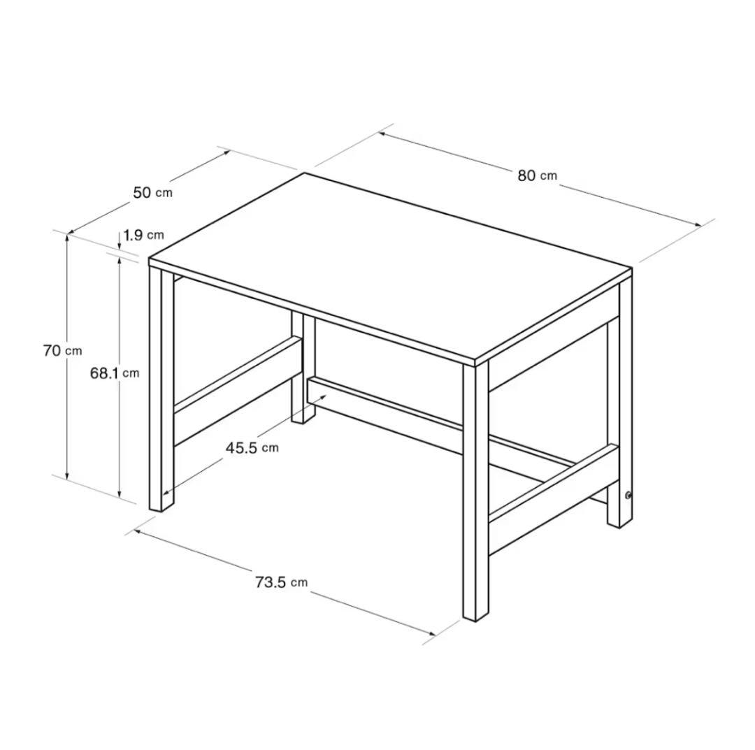 【無印良品】木製コンパクトデスク 約幅80×奥行50×高さ70cm