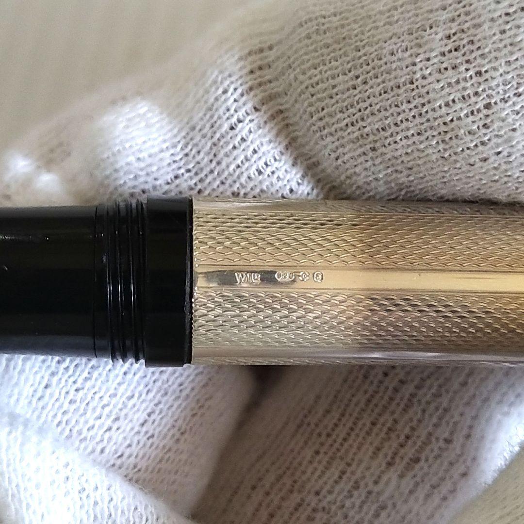 【純銀製】英国ASPREY社　万年筆　585-14K