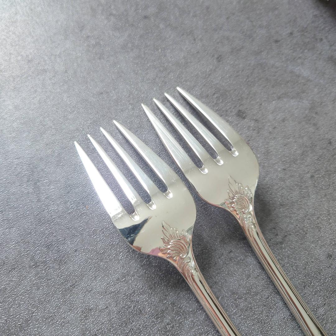 希少 美品 クリストフル マルリー サラダフォーク 2点