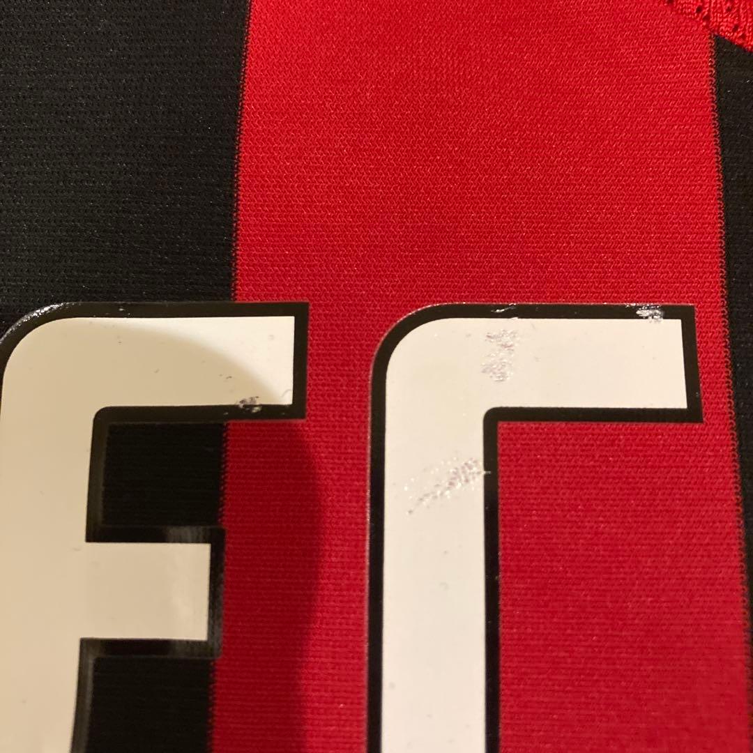 ベッカムネーム入り　ＡＣミランホームユニフォーム