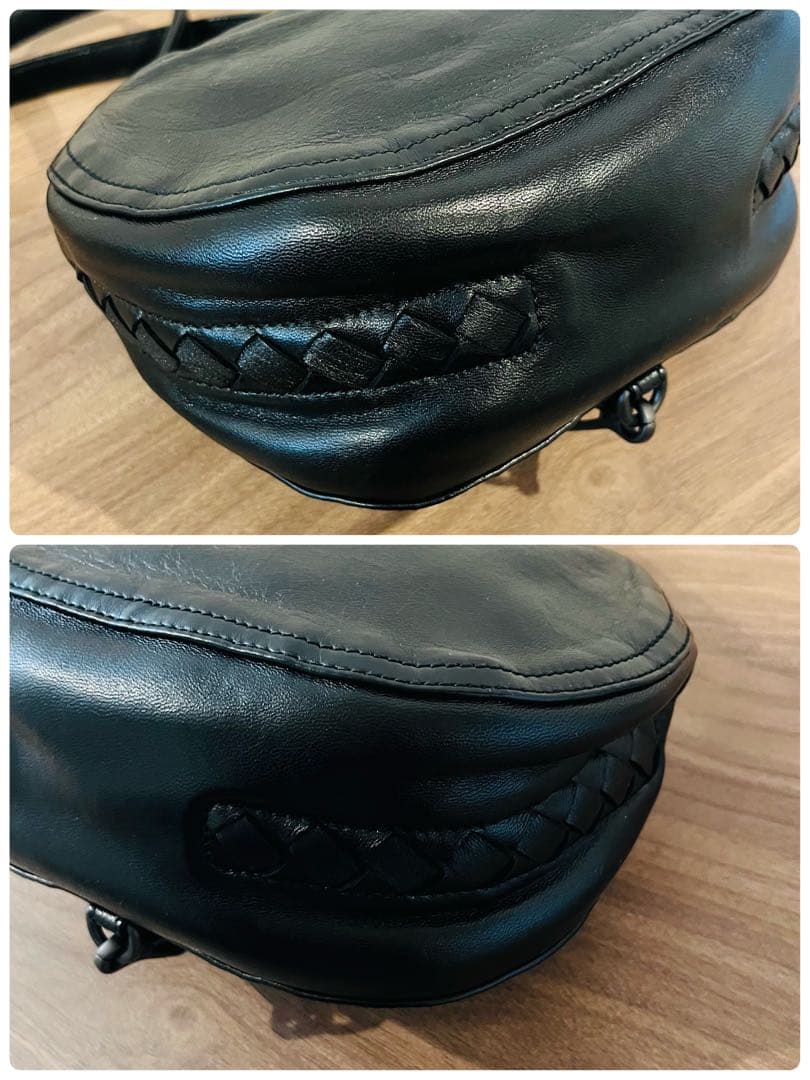 【極美品】 ボッテガヴェネタ ワンショルダーバッグ イントレ 肩掛け レザー 黒