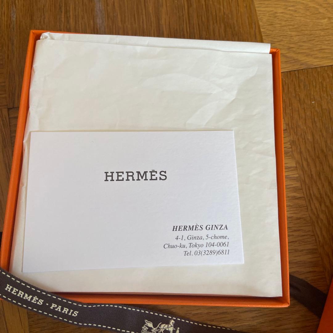 エルメス　ハンカチ　白