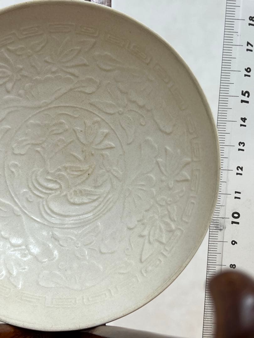 中国宋定窯 蓮花文碗白磁 官窯唐物古美術品　江戸アンティーク骨董コレクション青磁