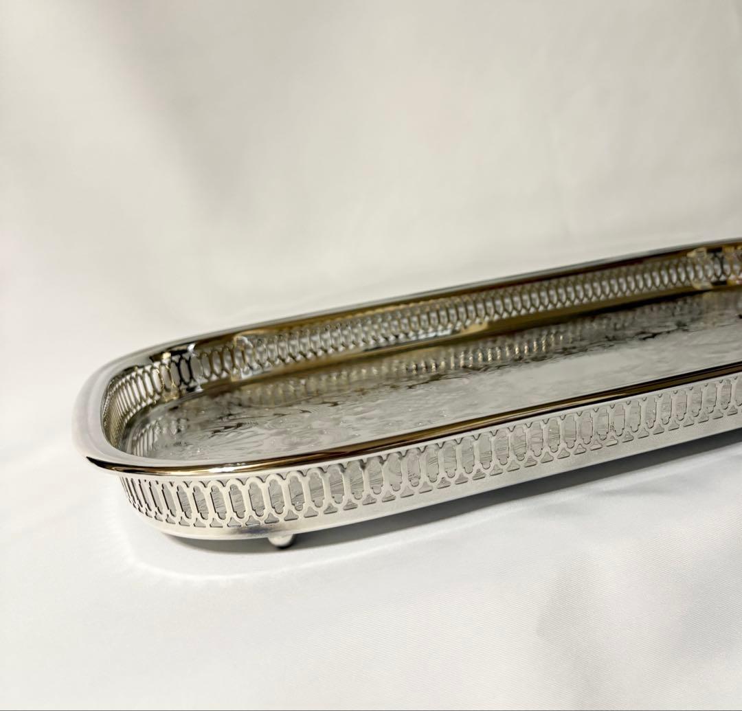 ONEIDA オネイダ シルバープレート silverplate トレイ 盆