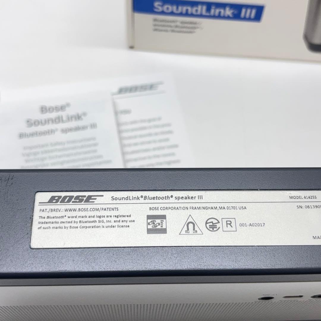 BOSE SoundLink III 美品 Bluetoothスピーカー