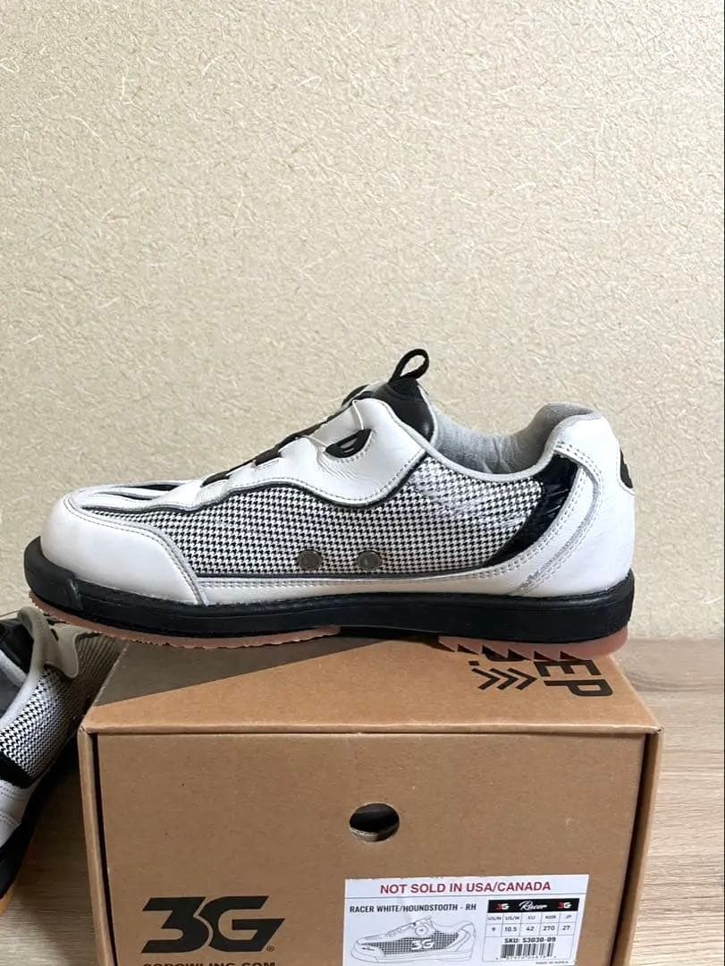 ★ボウリング★シューズ★ストーム★3G・ダイヤルレーサー★27cm★ホワイト★