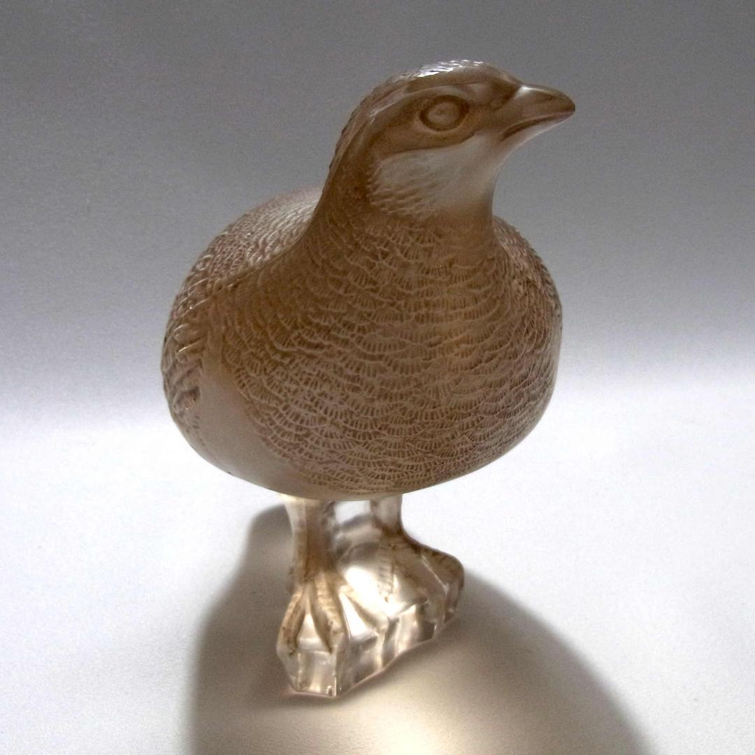 ルネ・ラリック R. Lalique うずら Perdrix Inquiete