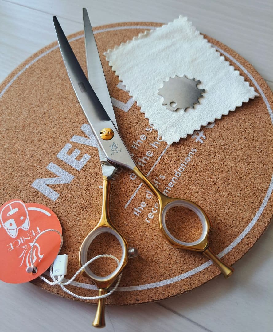 新品★フェニーチェ カーブシザー★7in トリミングシザー