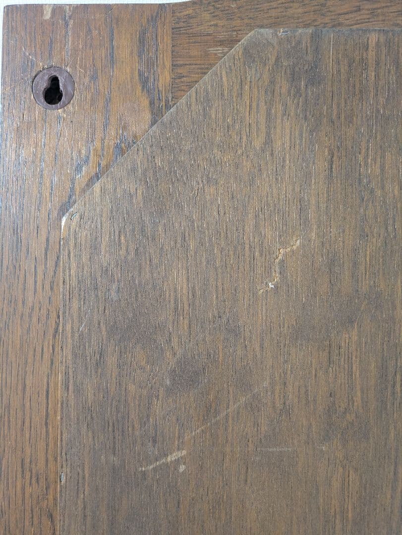 鏡 アンティーク 壁掛け ミラー 木製 収納引き出し付き