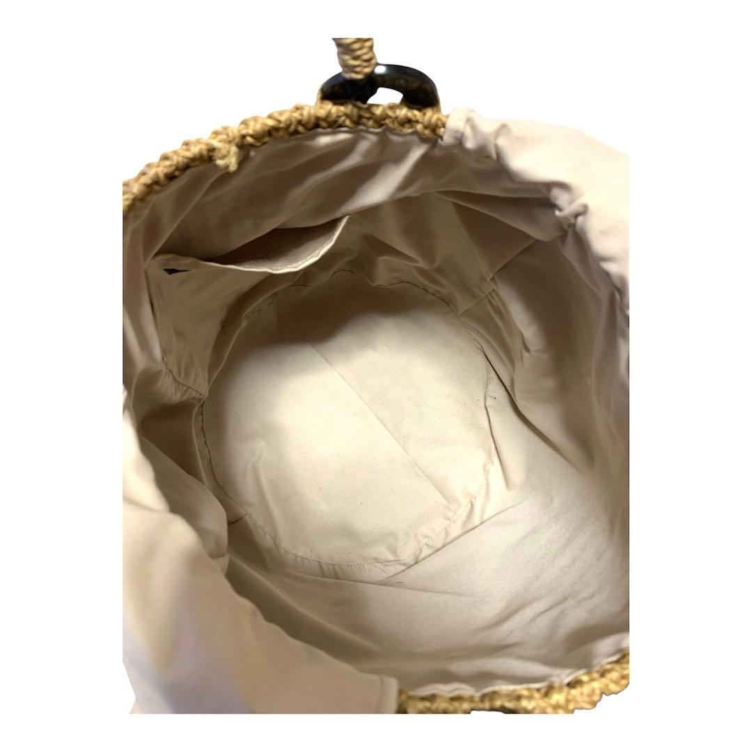 ＊未使用＊ajolie アジョリー スマイル（大）サイズ、ニコちゃん　カゴバッグ