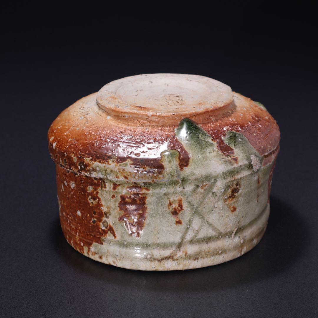 【抹茶碗】　信楽　直方　共箱　銘雪片　茶道　R1527お16