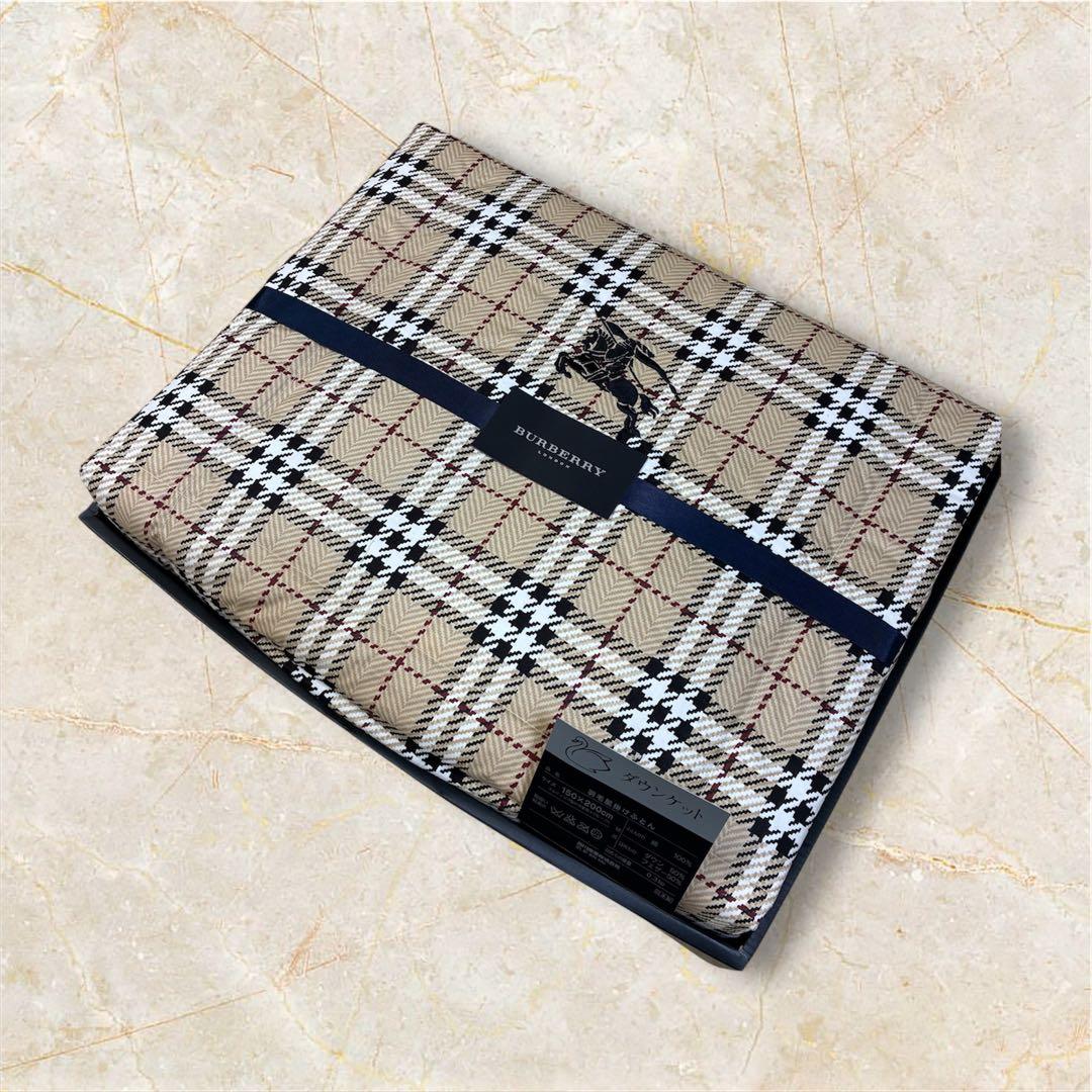BURBERRY チェック柄 肌掛け羽毛布団