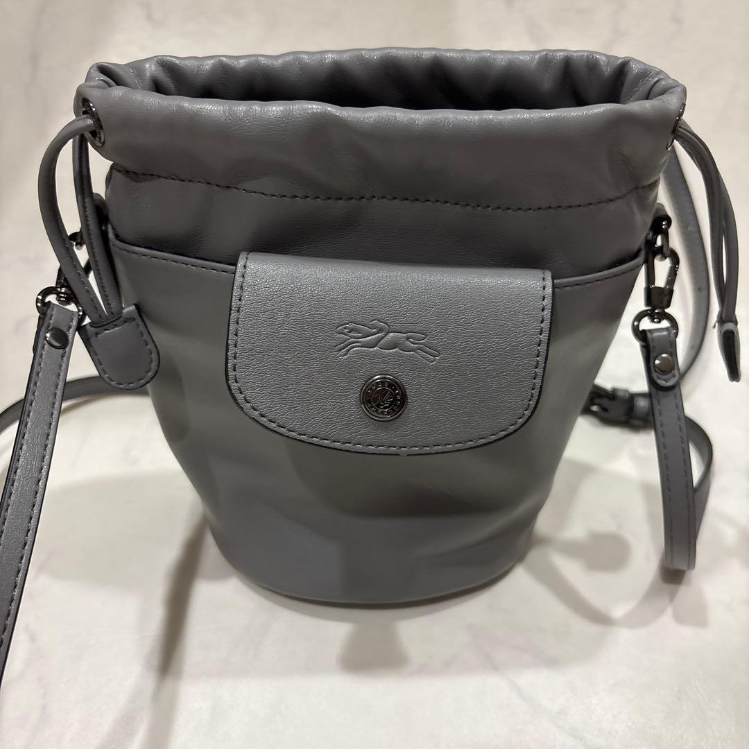 【新品】ロンシャン ル プリアージュ エクストラ XS バケットバッググレー