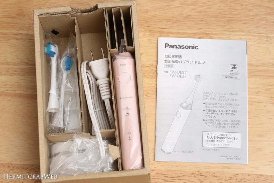 パナソニック 電動歯ブラシ ドルツ ピンク EW-DL37-P 替えブラシ3本